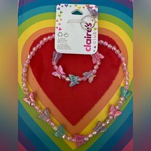 Claire’s necklace bracelet and ring set for girls